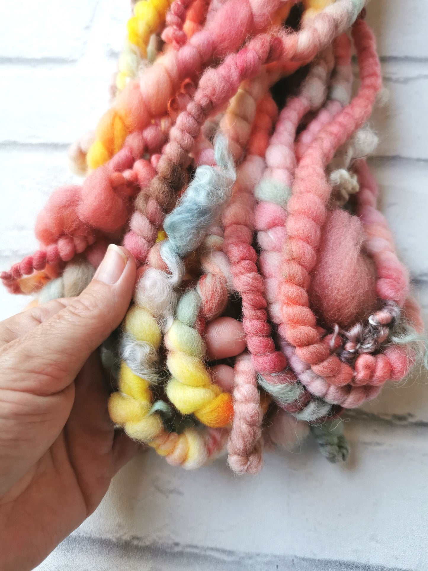 Autumn Leaves - Handspun Art Yarn