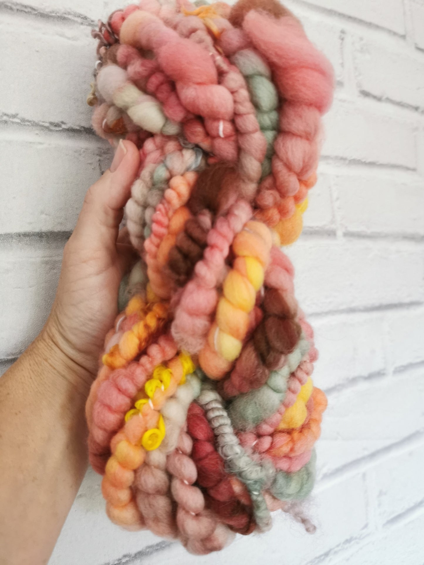 Autumn Leaves - Handspun Art Yarn
