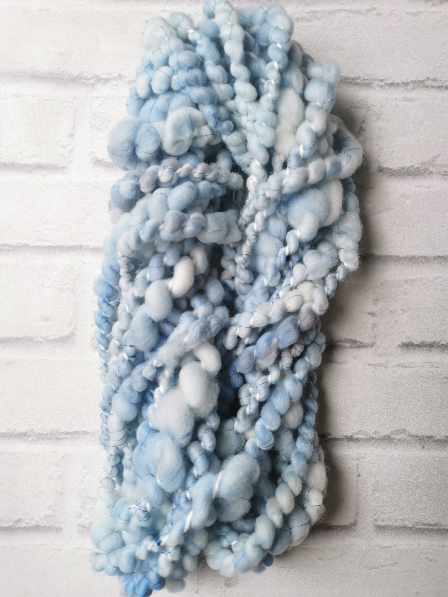 Blue Skies 2 - Handspun Art Yarn