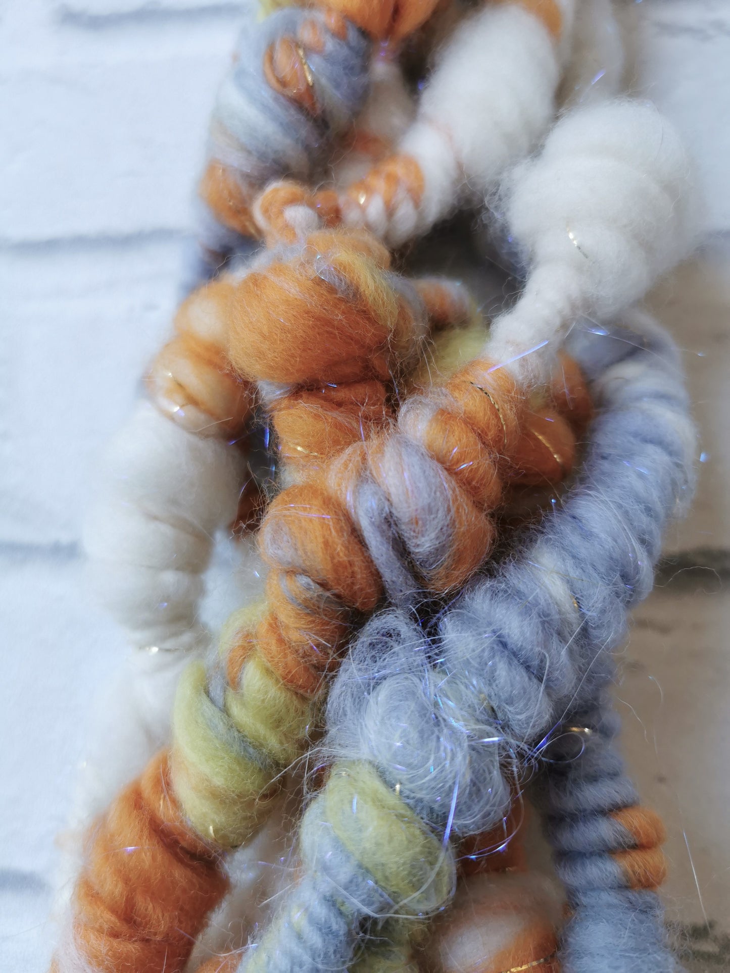 Citrus & Seal - Handspun Art Yarn