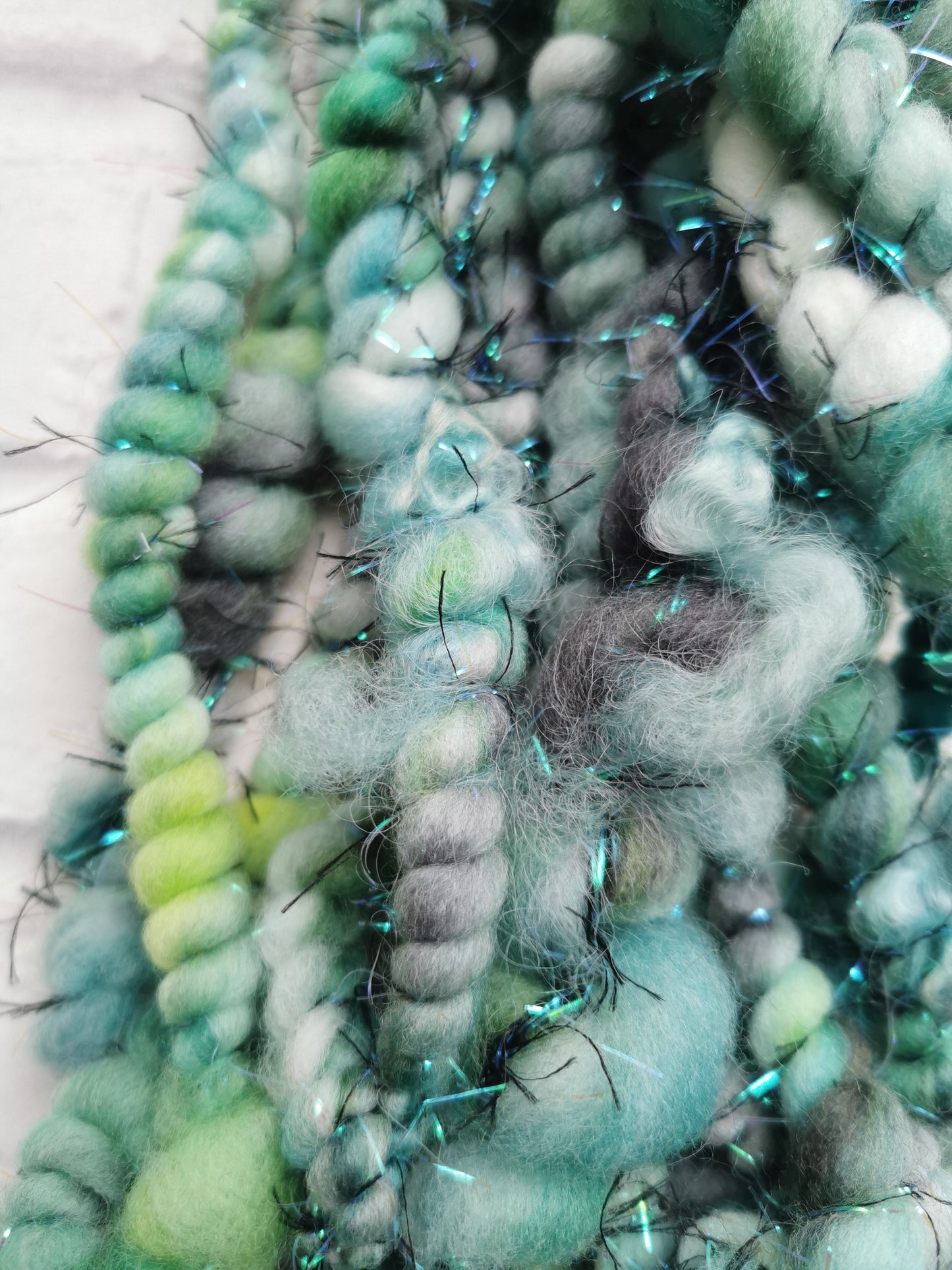 Emerald Pine - Handspun Art Yarn