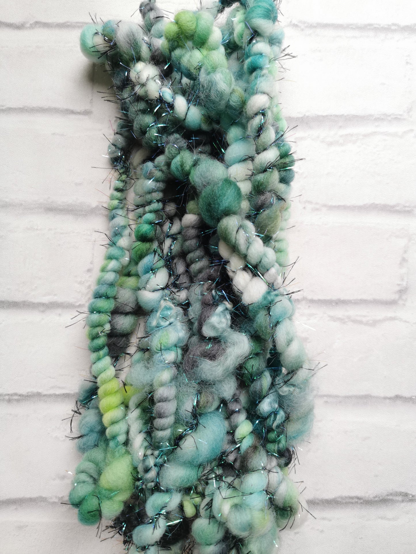 Emerald Pine - Handspun Art Yarn