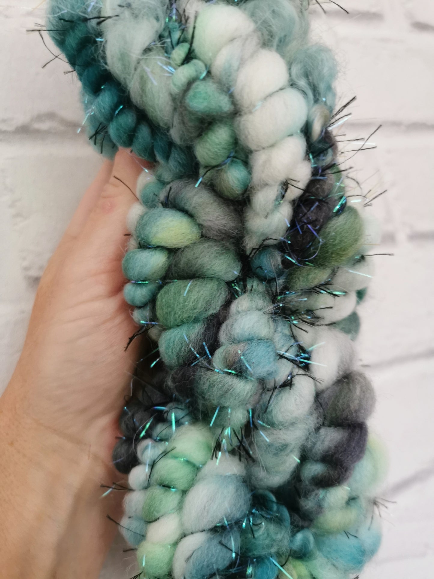 Emerald Pine - Handspun Art Yarn