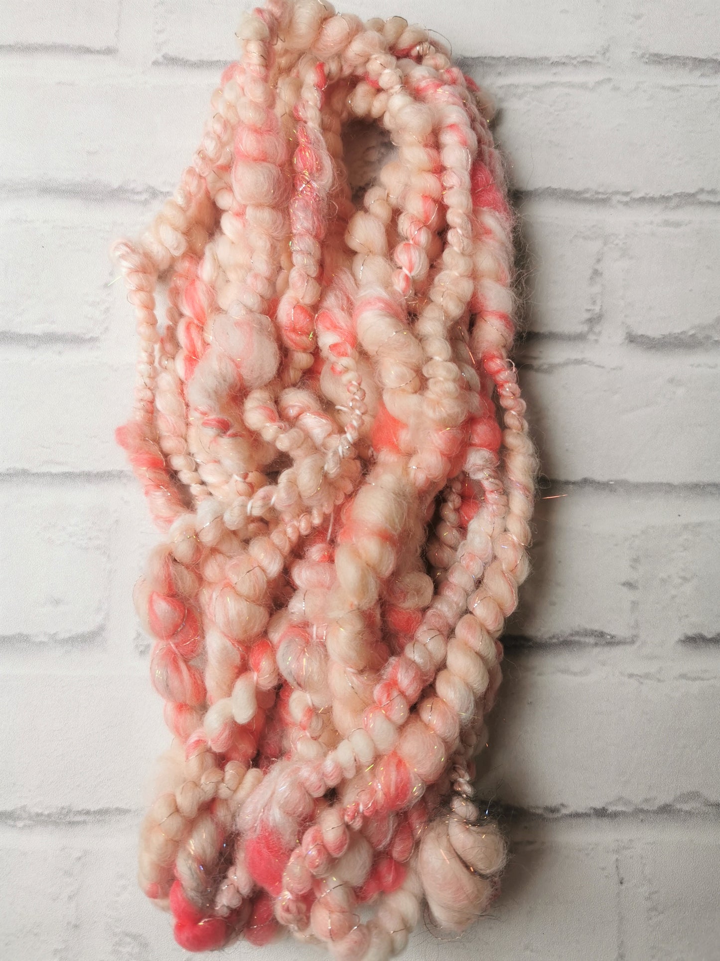 Peachy Keen - Handspun Art Yarn