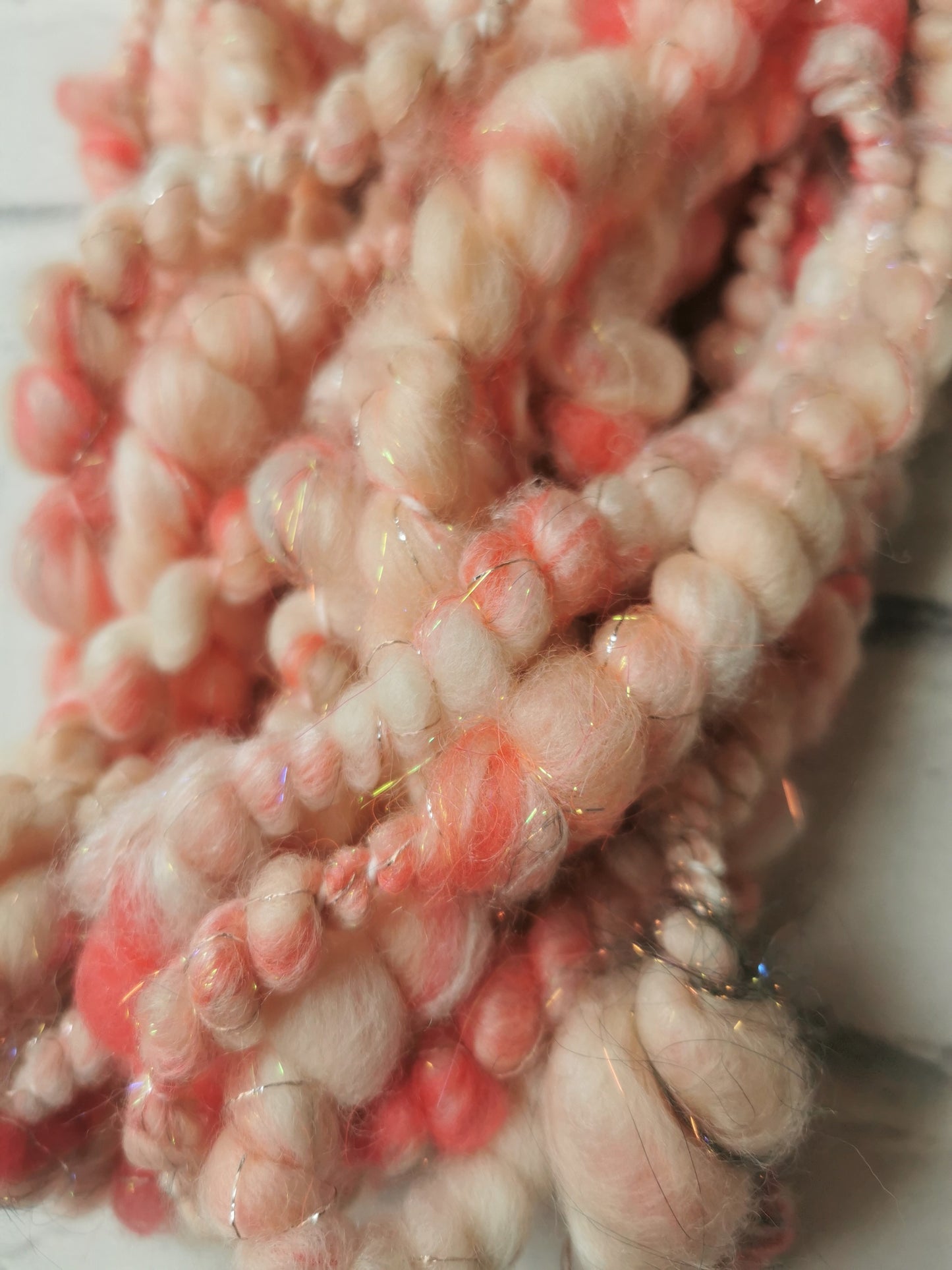 Peachy Keen - Handspun Art Yarn
