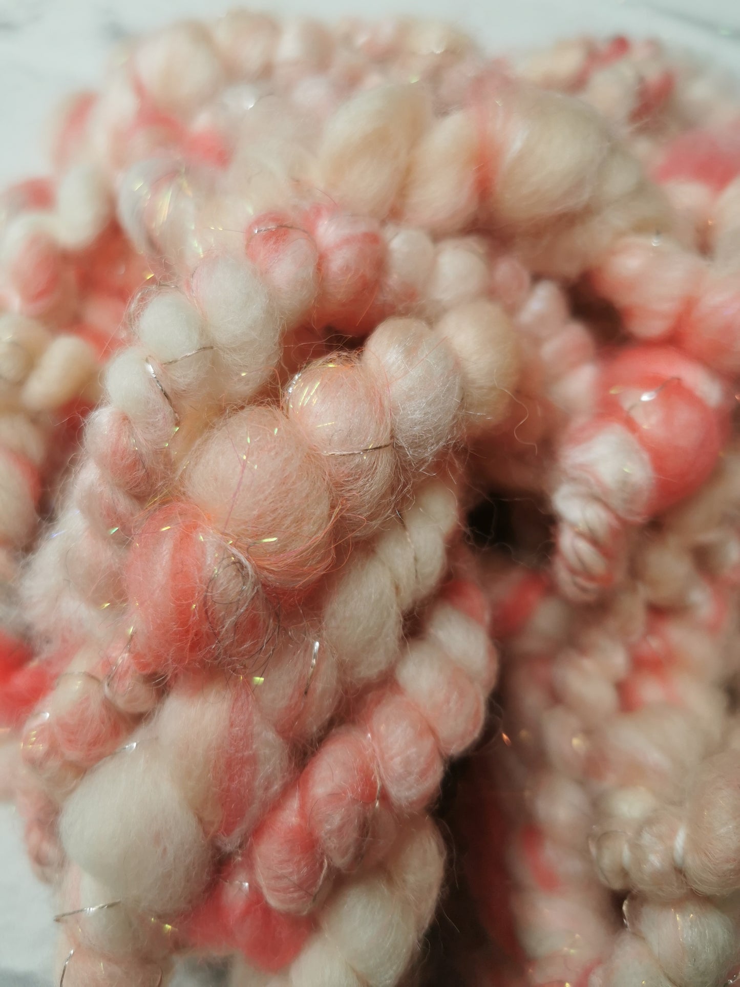 Peachy Keen - Handspun Art Yarn