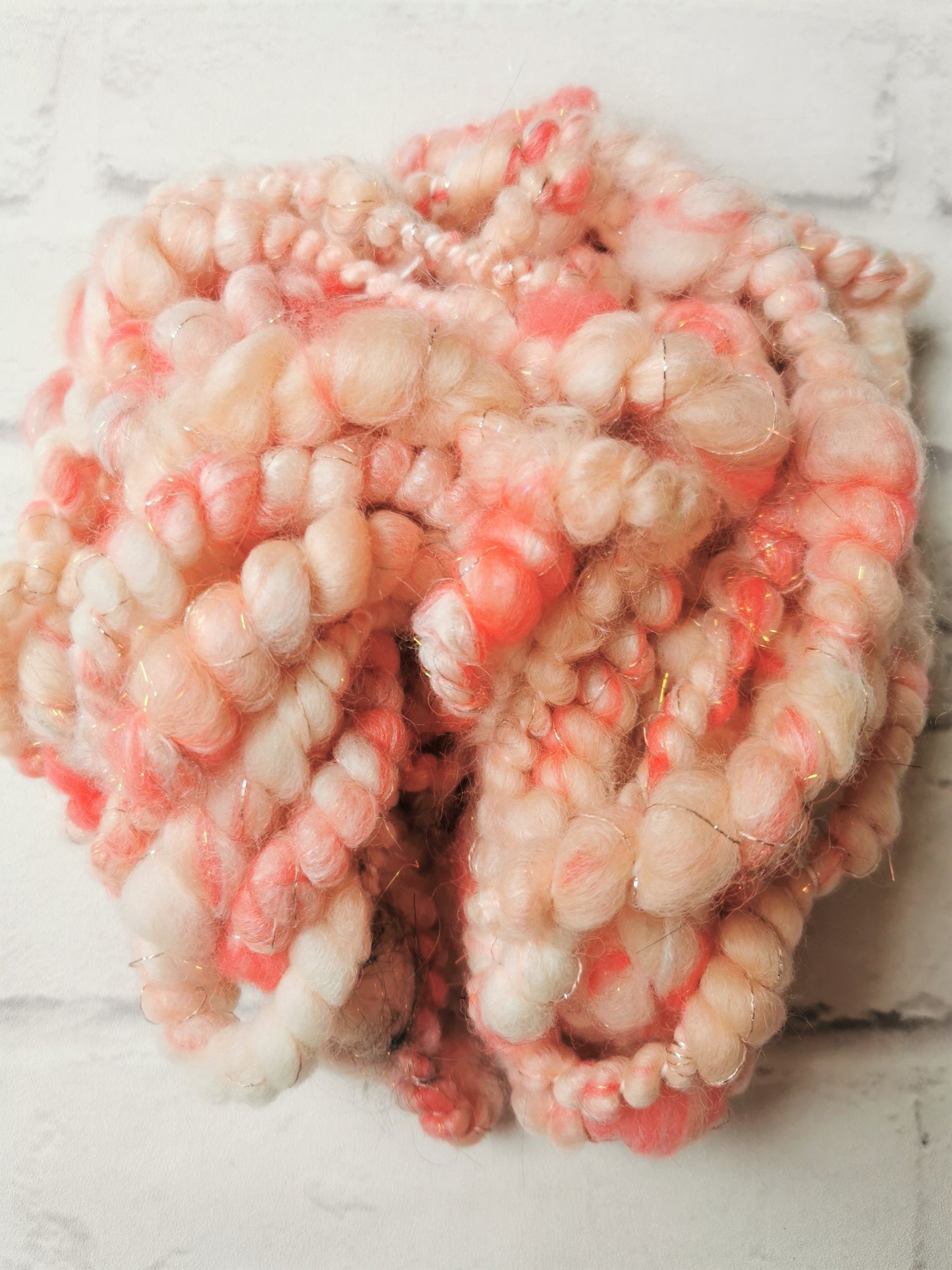 Peachy Keen - Handspun Art Yarn