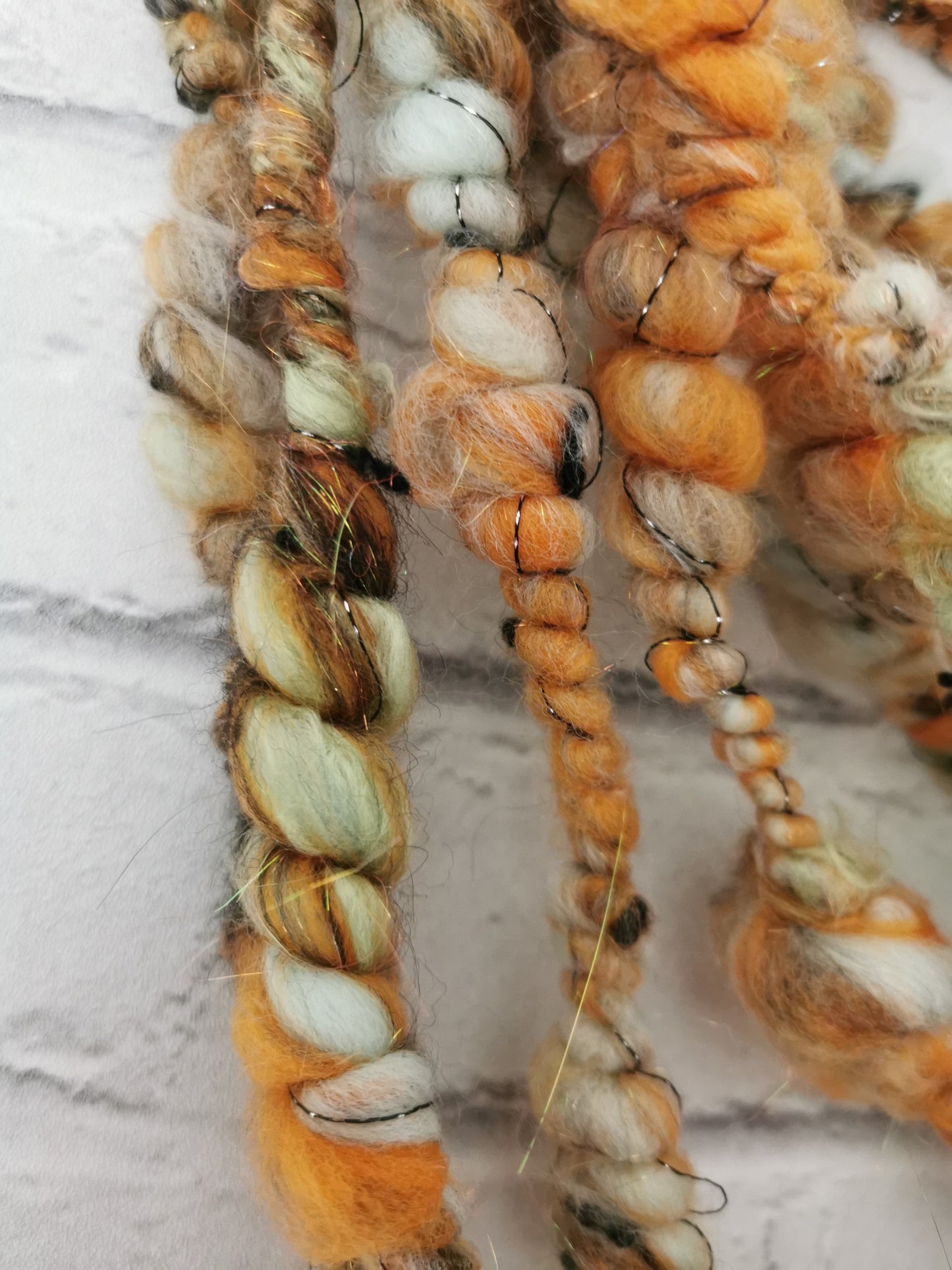 Pumpkin - Handspun Art Yarn