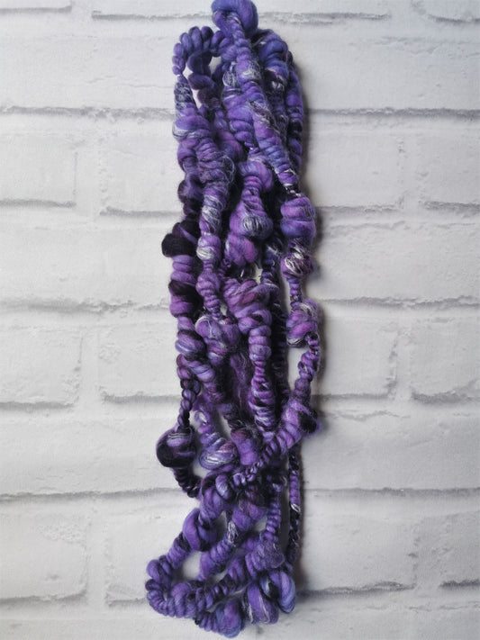 Chunky Purple - Handspun Yarn