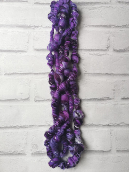 Chunky Purple 2 - Handspun Art Yarn