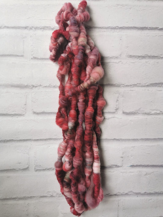 Red to Purple - Handspun Art Yarn