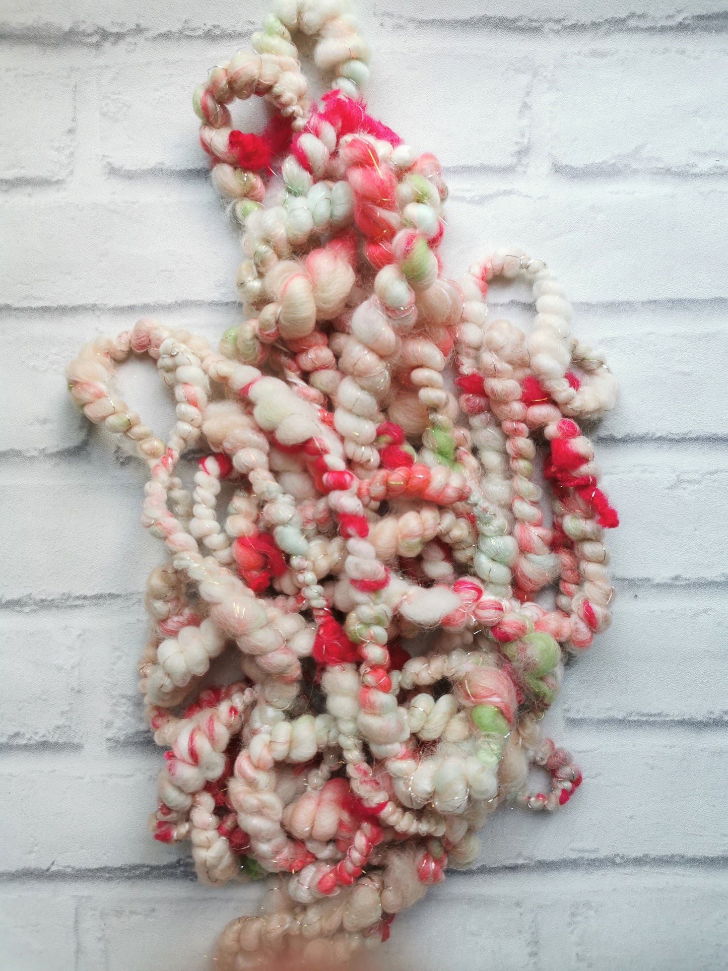 Rose Bud - Handspun Art Yarn