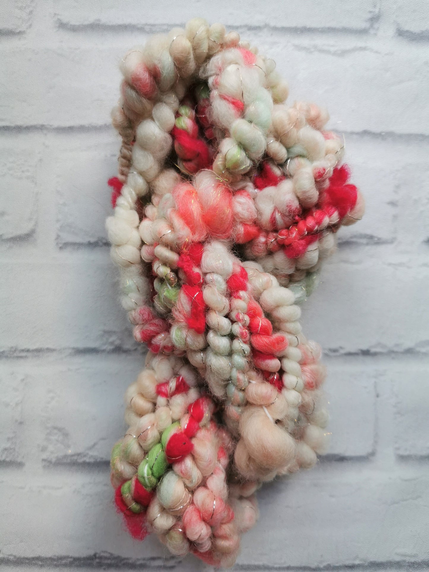 Rose Bud - Handspun Art Yarn