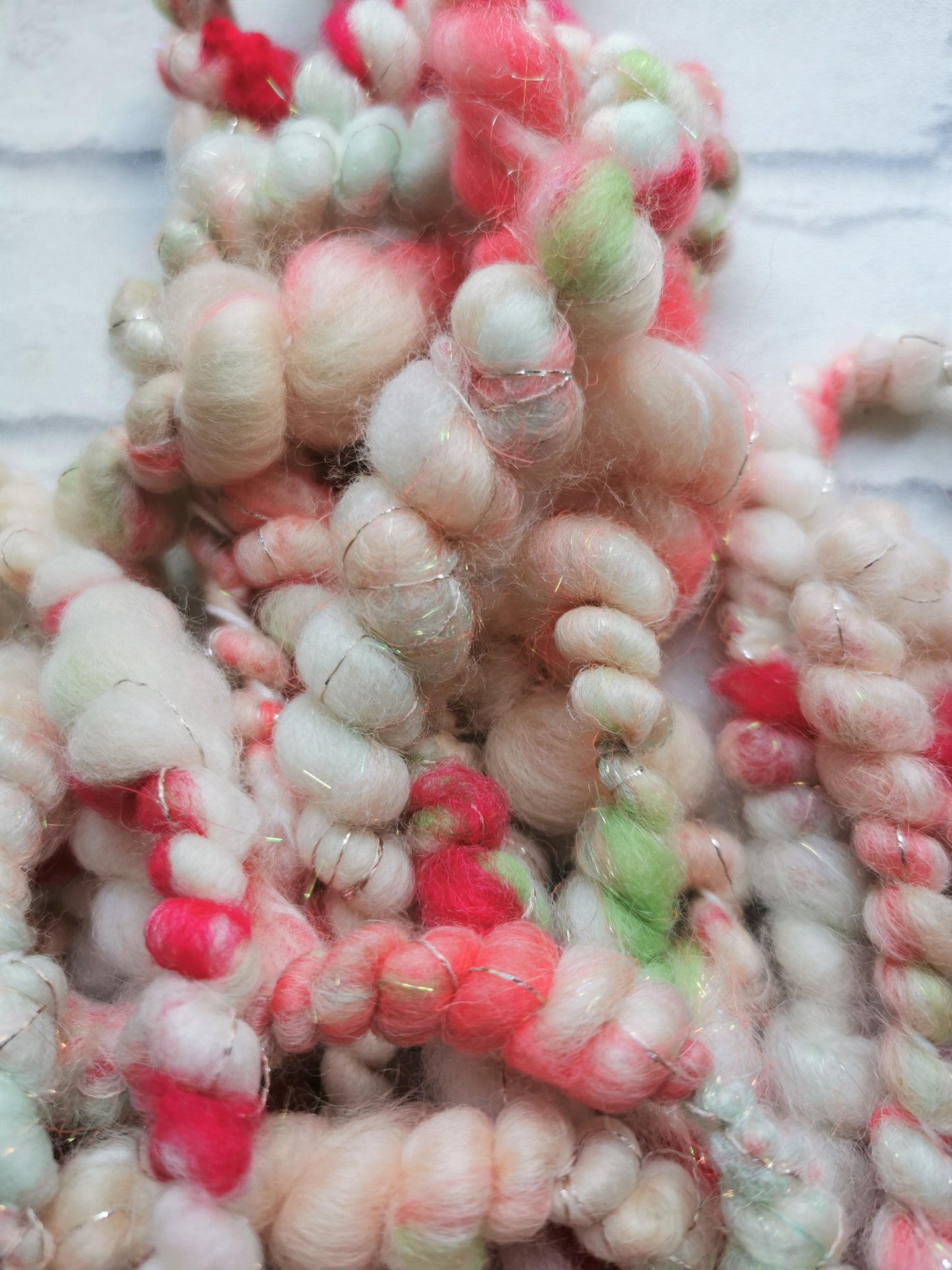 Rose Bud - Handspun Art Yarn