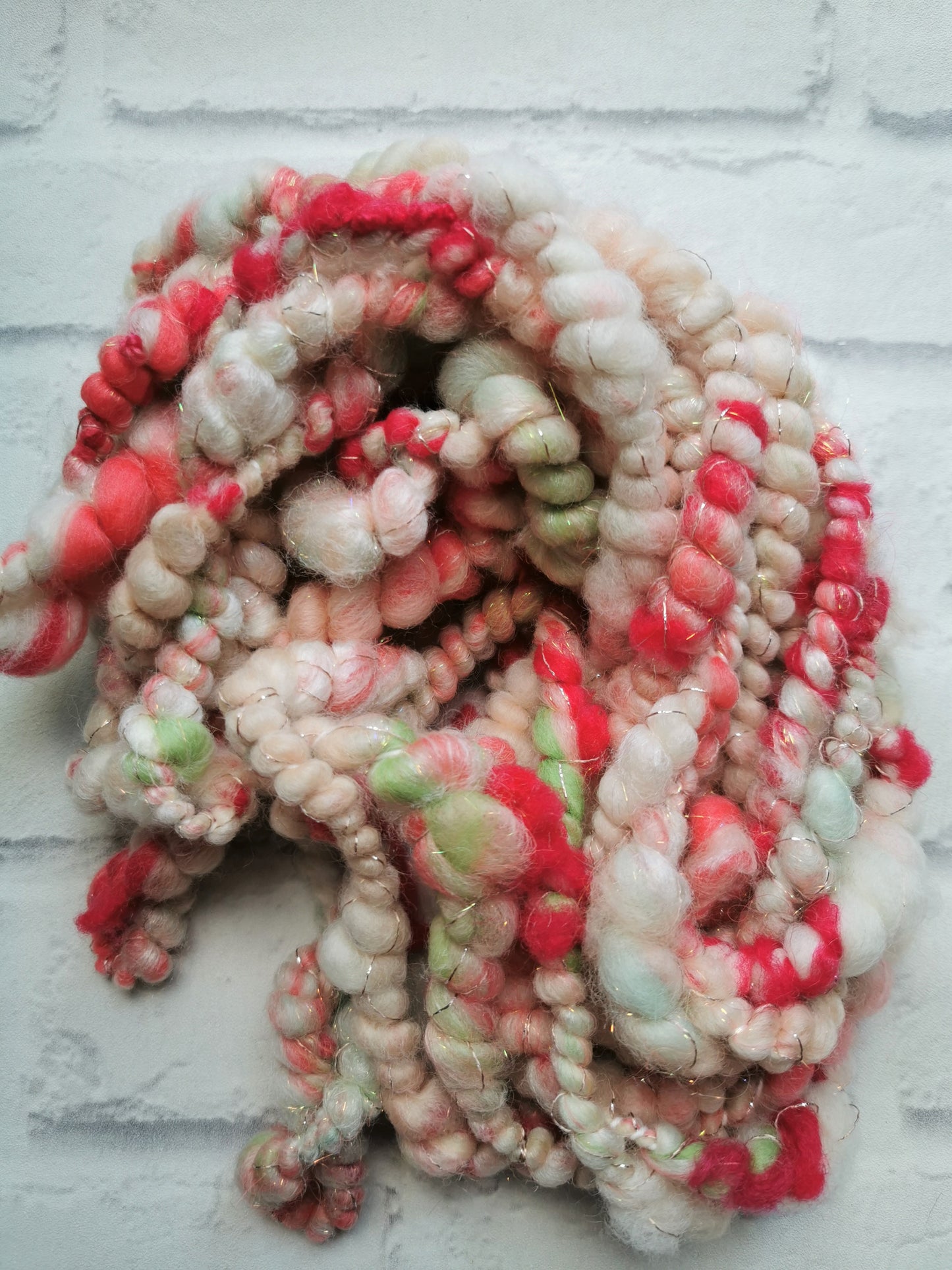 Rose Bud - Handspun Art Yarn