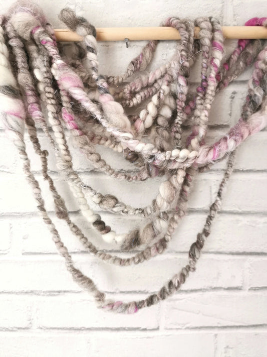 Shetland Grey - Handspun Art Yarn