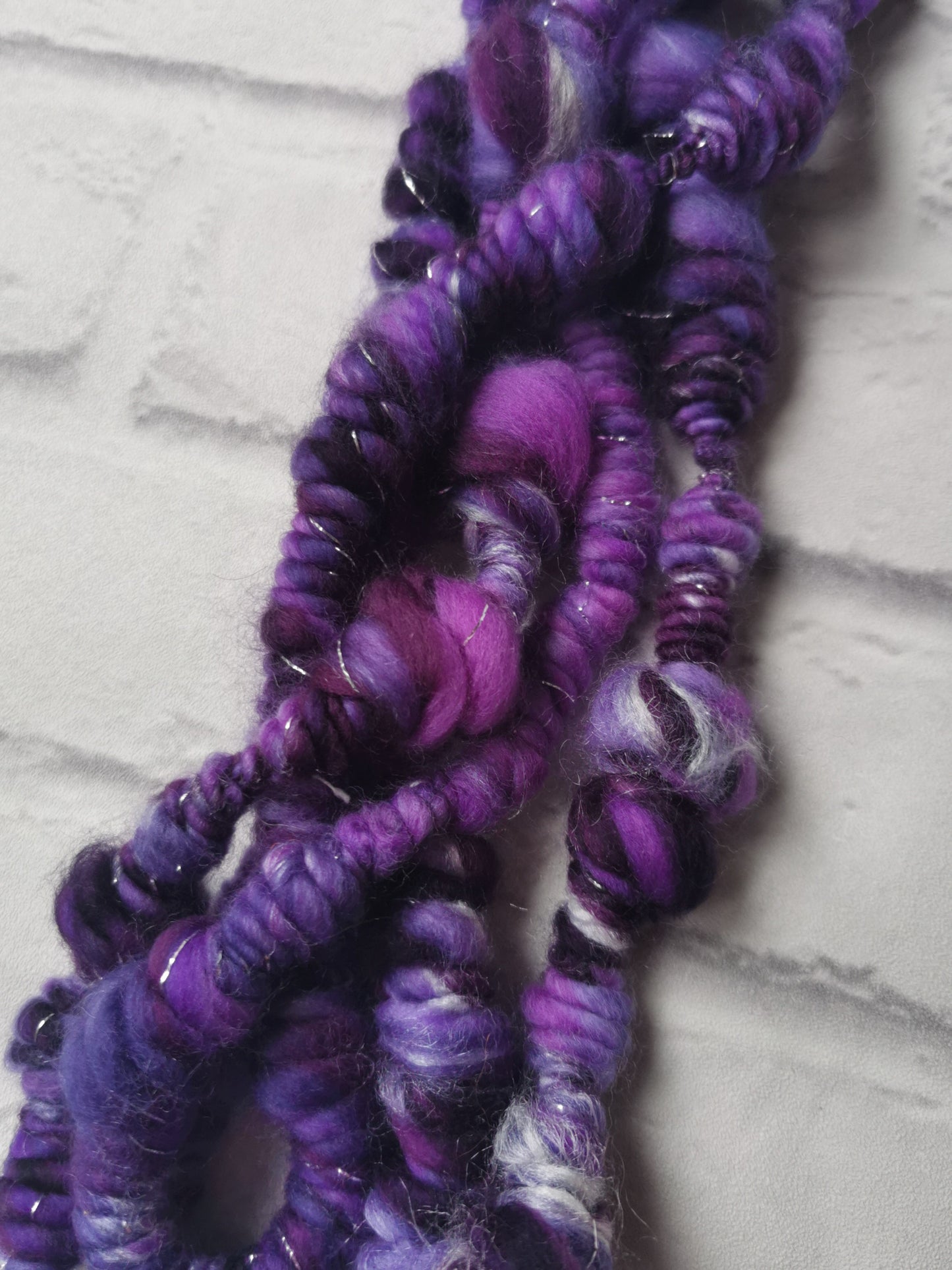 Chunky Purple 2 - Handspun Art Yarn