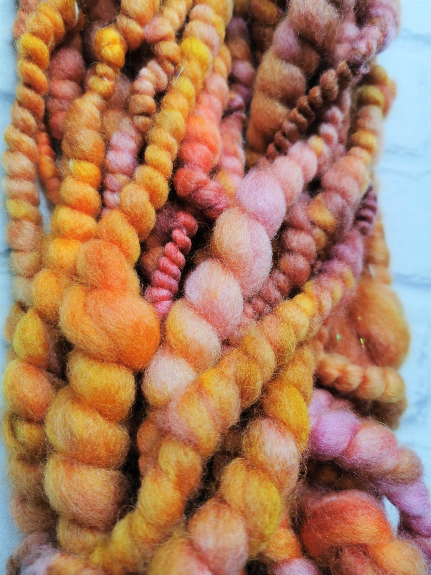 Autumn Theme - Handspun Art Yarn