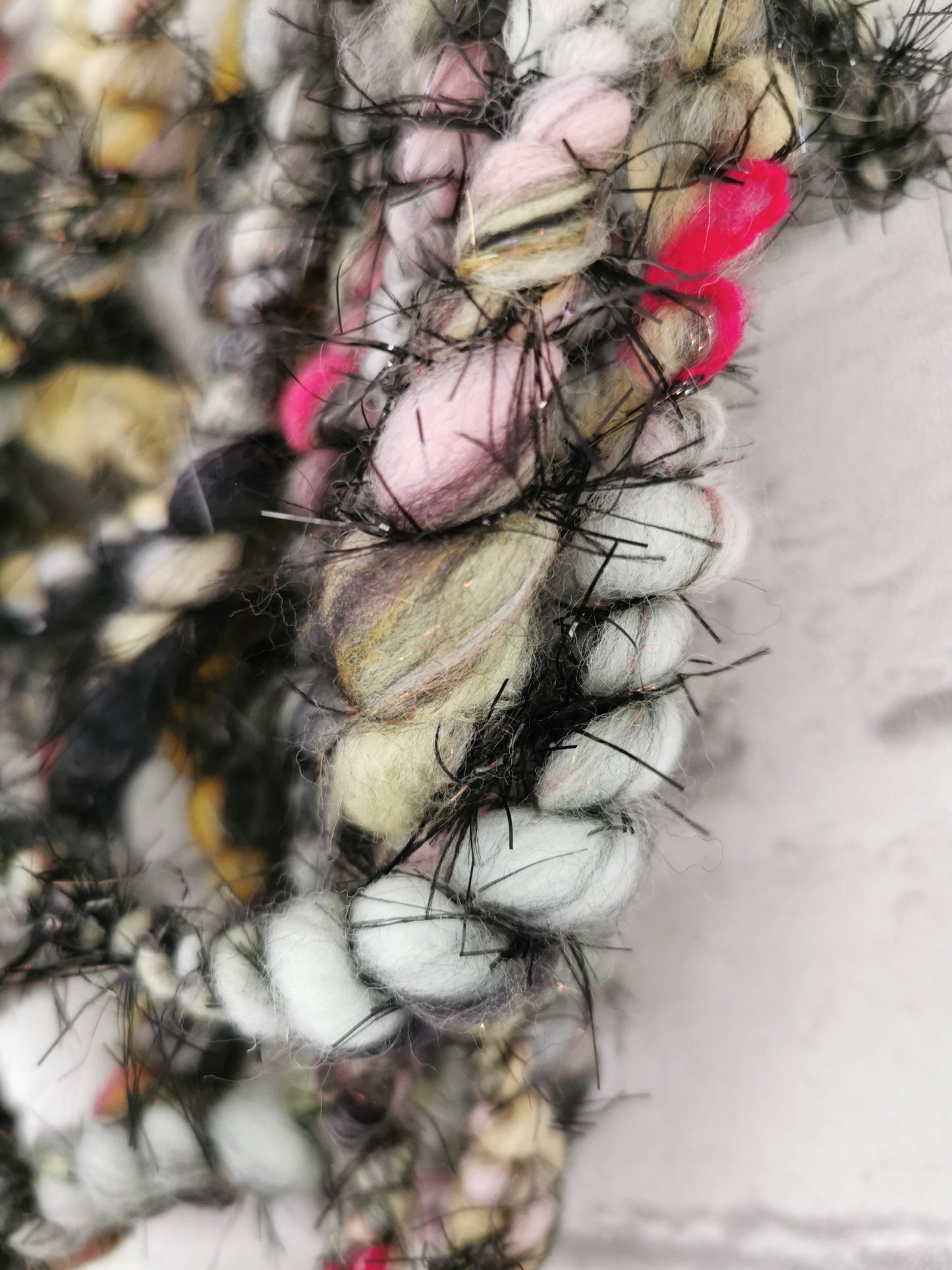 Black Widow - Handspun Art Yarn