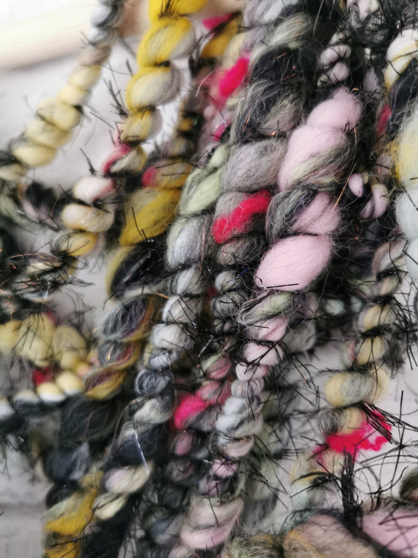 Black Widow - Handspun Art Yarn