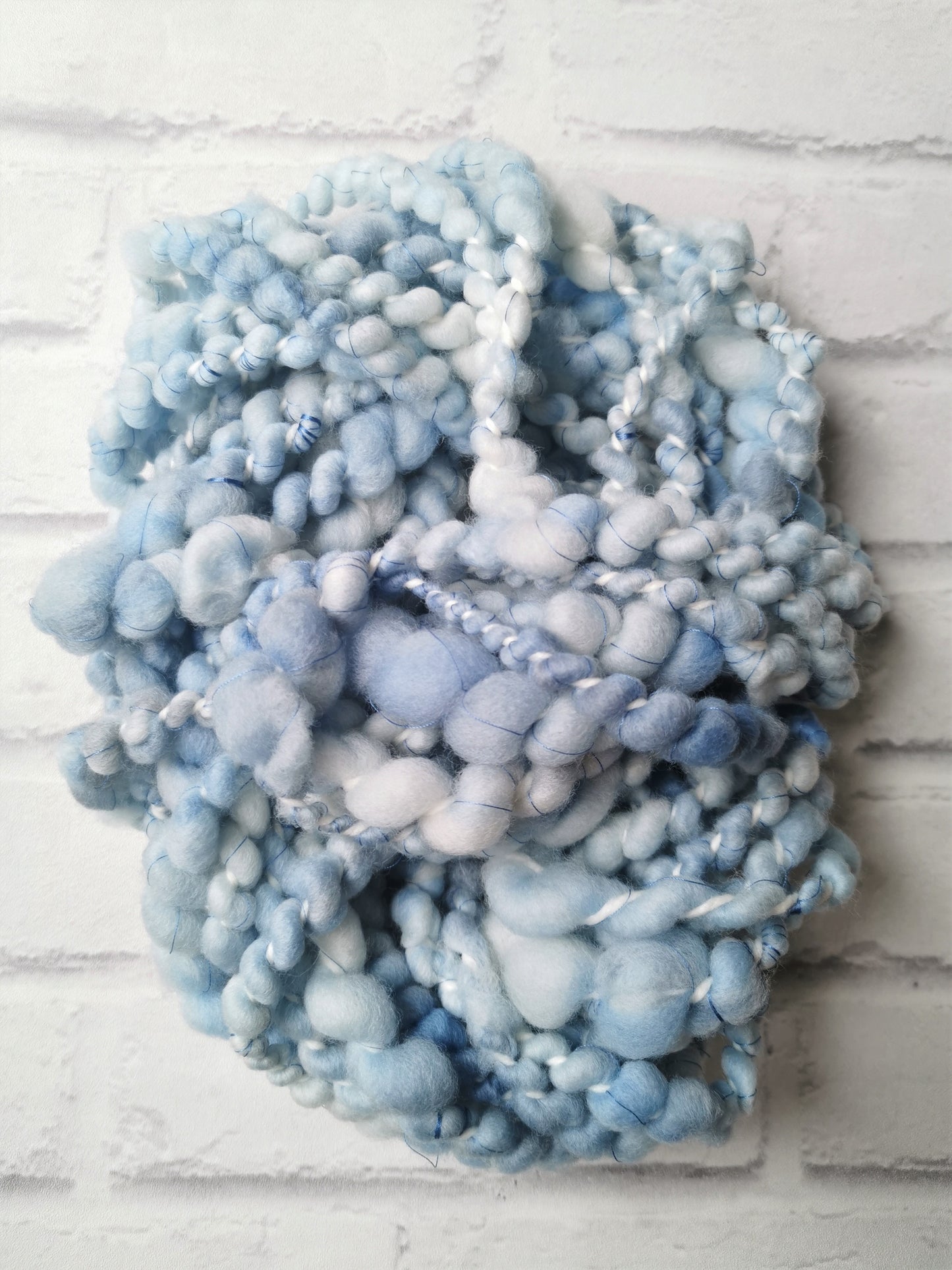 Blue Skies 2 - Handspun Art Yarn