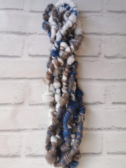 Muddy Cloud - Handspun Art Yarn