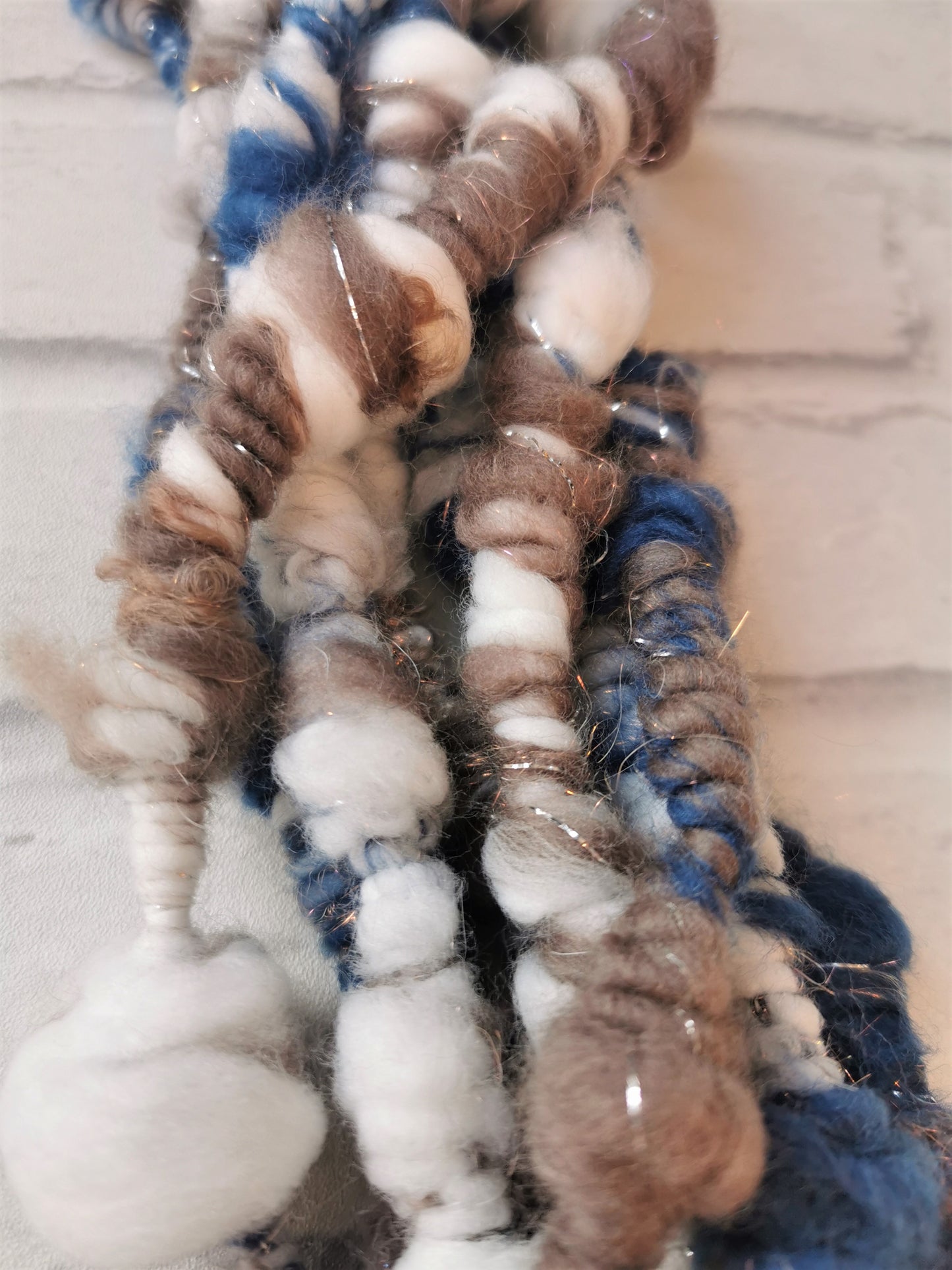 Muddy Cloud - Handspun Art Yarn