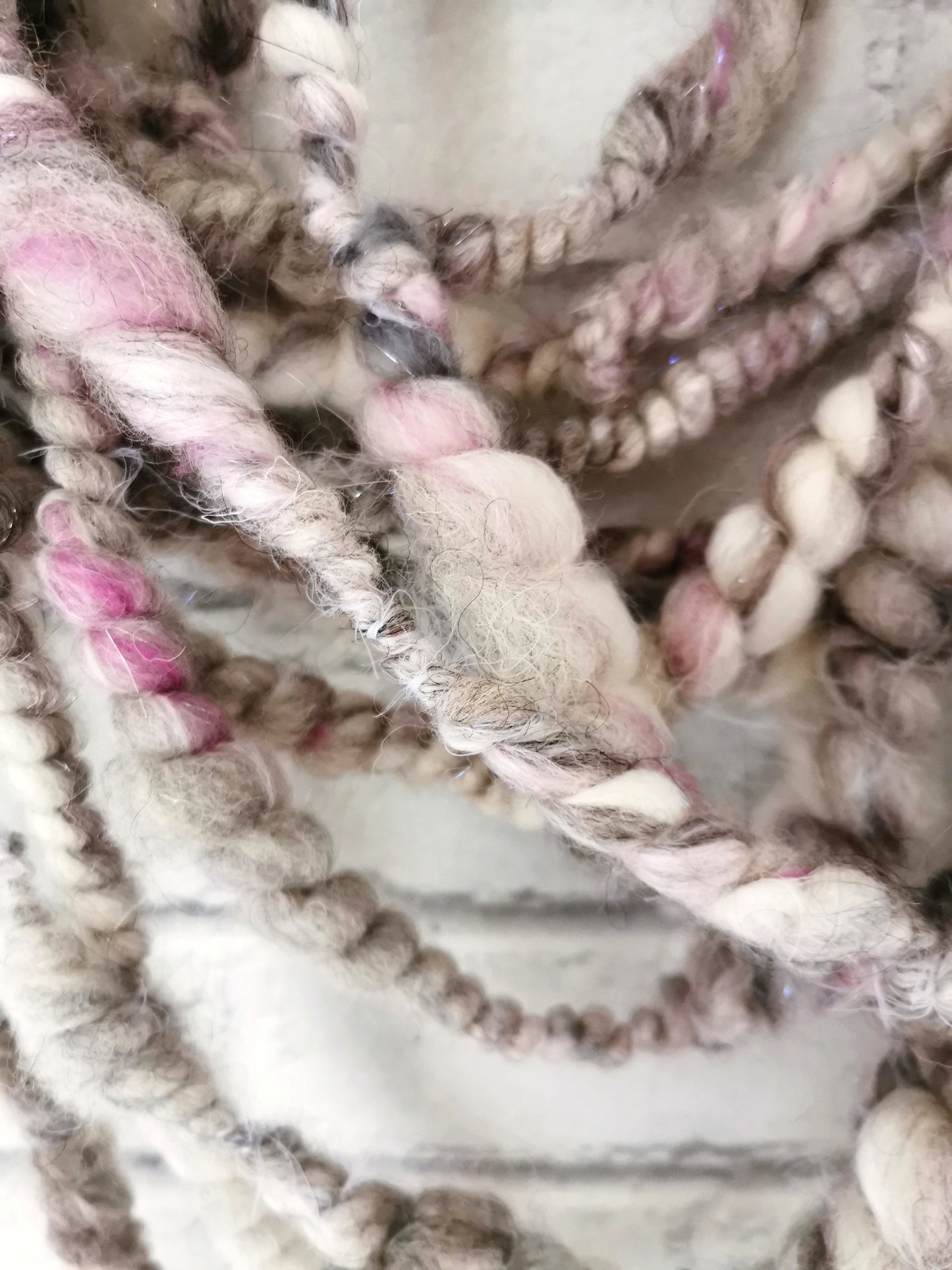 Shetland Grey - Handspun Art Yarn