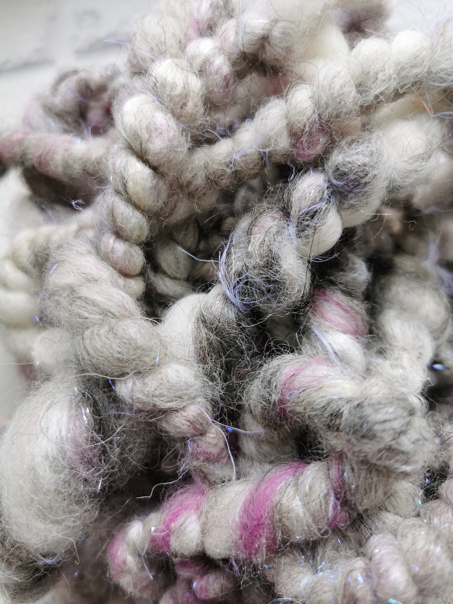 Shetland Grey - Handspun Art Yarn