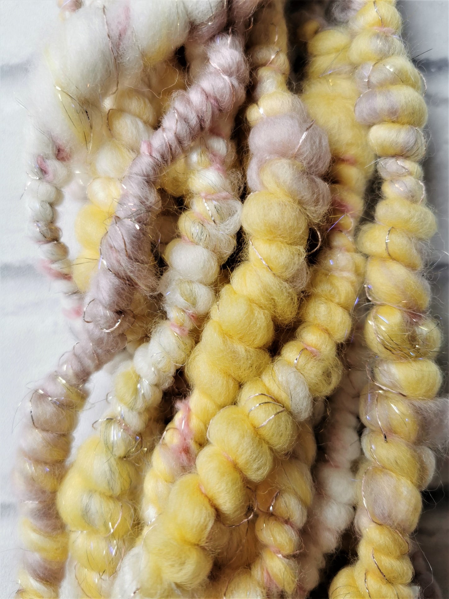 Sunny Mink - Handspun Art Yarn