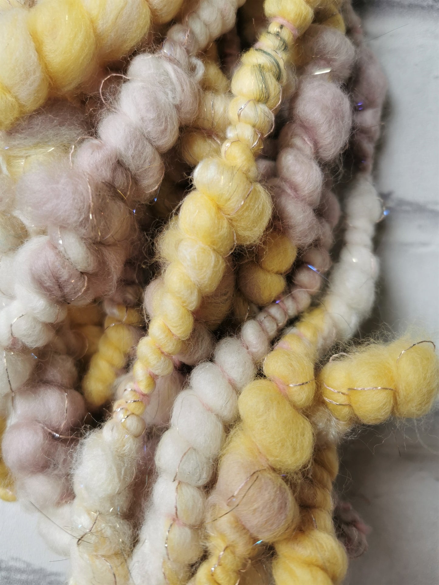 Sunny Mink - Handspun Art Yarn