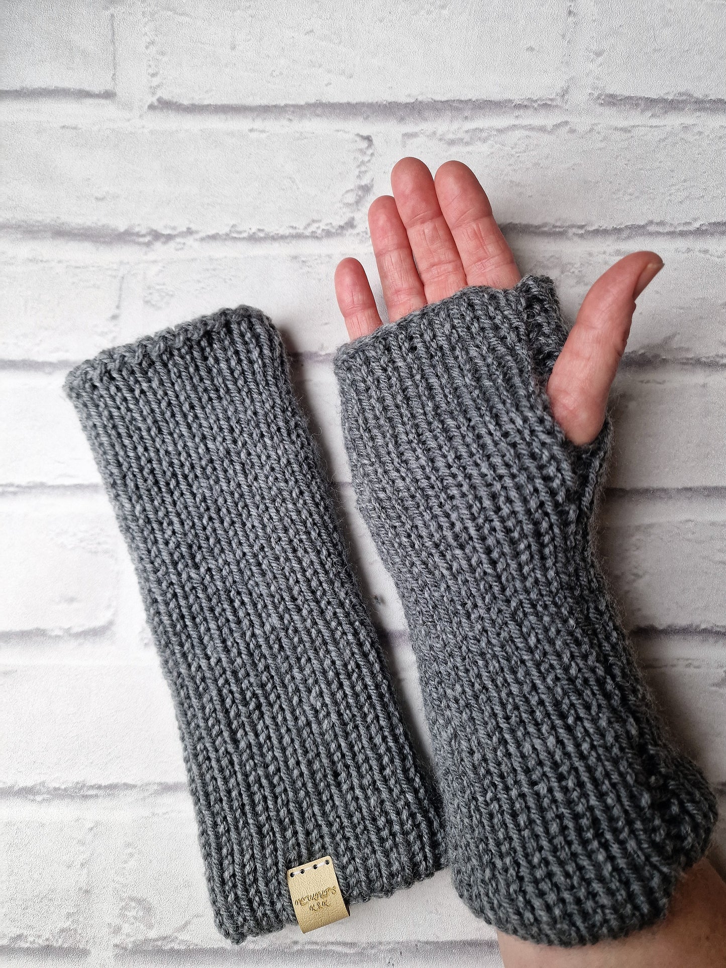 Fingerlaess Gloves - Grey
